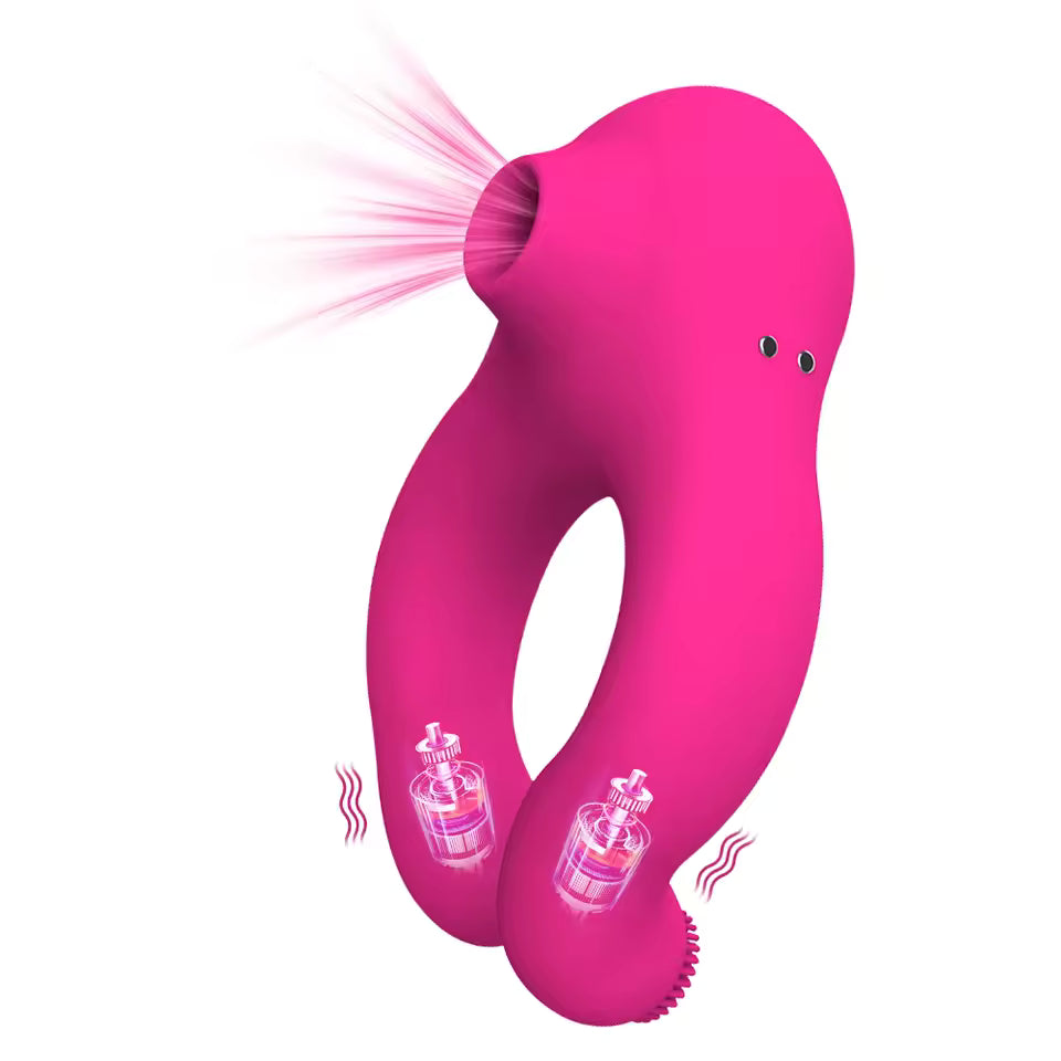 Titan Pulse™ - Anel Peniano Recarregável com Vibração Dupla Pink